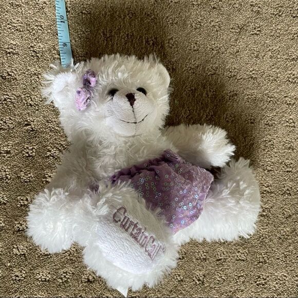 Ballet Cuddly Bear with Sequin Tutu and Bow “Curtain Call” - Picture 9 of 9